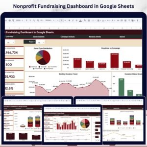 Nonprofit Fundraising Dashboard in Google Sheets