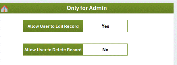 Office Renovation Feedback Tracker in Excel - Data Entry Form