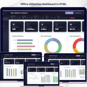 Office Utilization Dashboard in HTML