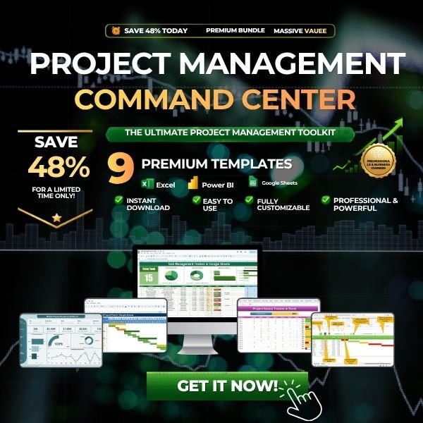 Project Management Pro Bundle – 9 Premium Templates (Excel + Google Sheets)