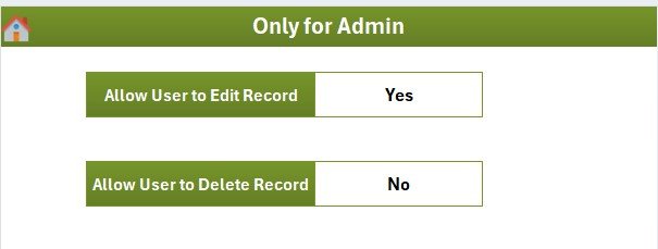 Support Sheet of the Performance Appraisal Tracker in Excel