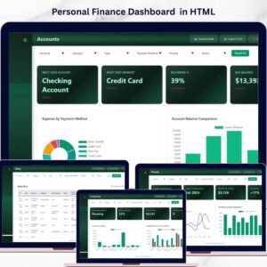 Personal Finance Dashboard in HTML