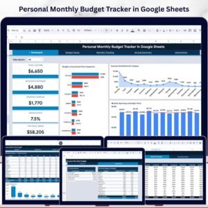 Personal Monthly Budget Tracker in Google Sheets