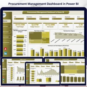 Procurement Management Dashboard in Power BI