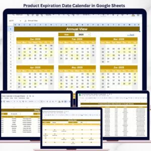 Product Expiration Date Calendar in Google Sheets