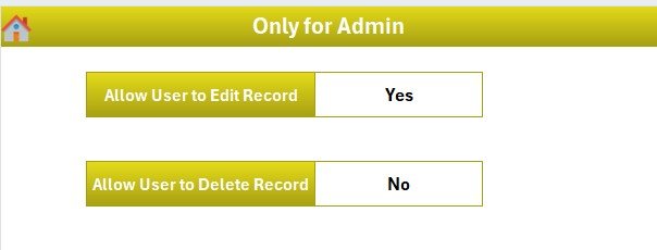 Product Feedback Tracker in Excel - Settings Sheet