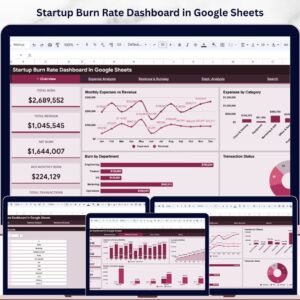 Startup Burn Rate Dashboard in Google Sheets