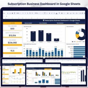 Subscription Business Dashboard in Google Sheets