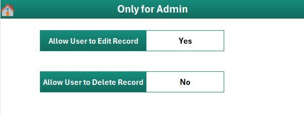 Training Material Request Tracker in Excel - Settings Sheet