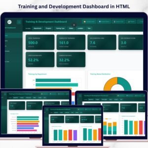 Training and Development Dashboard in HTML