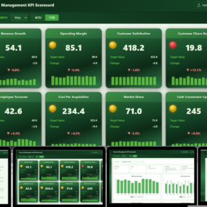 General Management KPI Scorecard in HTML