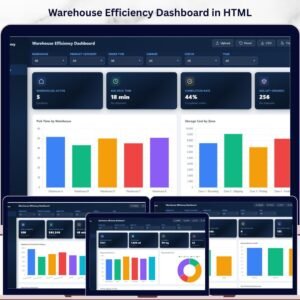 Warehouse Efficiency Dashboard in HTML