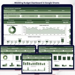 Wedding Budget Dashboard in Google Sheets