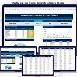 Weekly Expense Tracker Template in Google Sheets