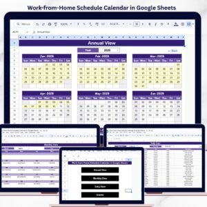 Work-from-Home Schedule Calendar in Google Sheets