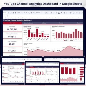 YouTube Channel Analytics Dashboard in Google Sheets