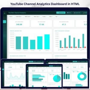 YouTube Channel Analytics Dashboard in HTML