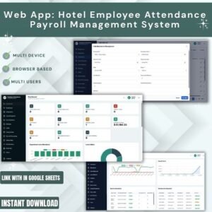 Employee Attendance Payroll Management System - HR Web App Template