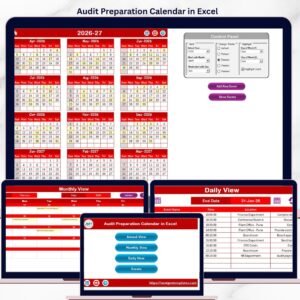 Audit Preparation Calendar in Excel