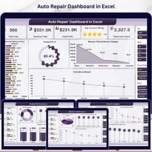 Auto Repair Dashboard in Excel