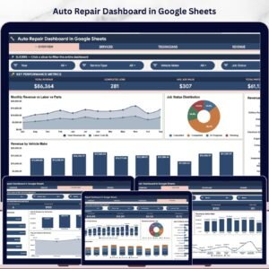 Auto Repair Dashboard in Google Sheets