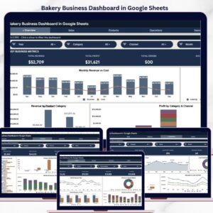 Bakery Business Dashboard in Google Sheets