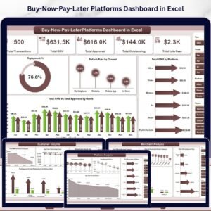 Buy-Now-Pay-Later Platforms Dashboard in Excel