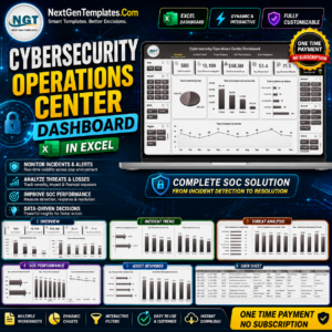 Cybersecurity Operations Center Dashboard in Excel