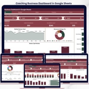 Coaching Business Dashboard in Google Sheets