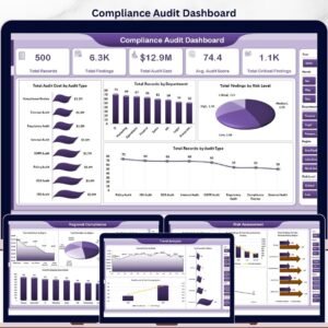 Compliance Audits Dashboard in Excel