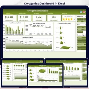 Cryogenics Dashboard in Excel