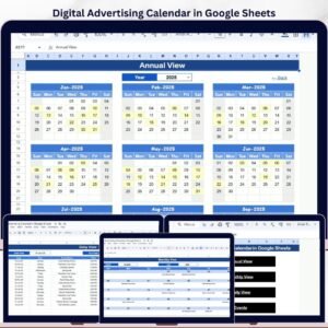 Digital Advertising Calendar in Google Sheets