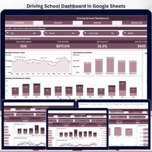 Driving School Dashboard in Google Sheets