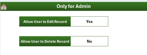 Employee Retirement Notification Tracker in Excel - Settings