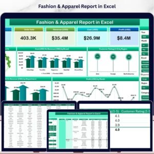 Fashion & Apparel Report in Excel