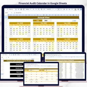 Financial Audit Calendar in Google Sheets