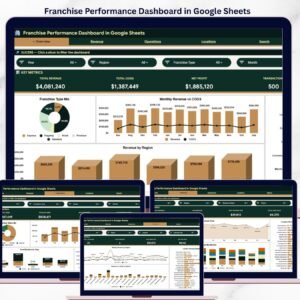 Franchise Performance Dashboard in Google Sheets
