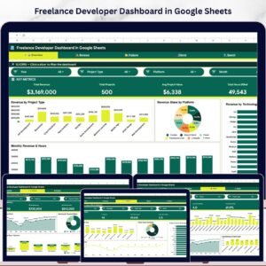 Freelance Developer Dashboard in Google Sheets