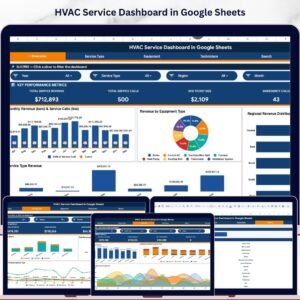 HVAC Service Dashboard in Google Sheets
