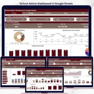 School Admin Dashboard in Google Sheets