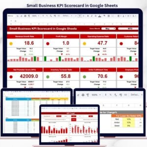 Small Business KPI Scorecard in Google Sheets