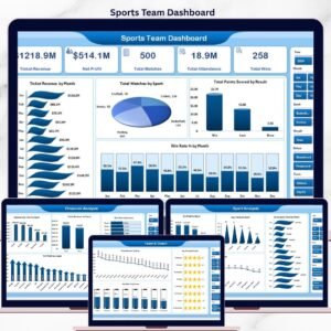Sports Team Dashboard in Excel