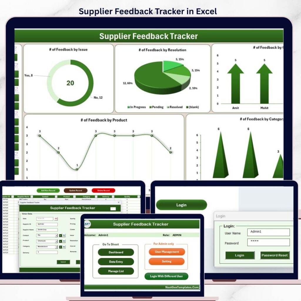 Customer Feedback Tracker in Excel - Next Gen Templates