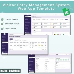 Visitor Entry Management System Web App Template