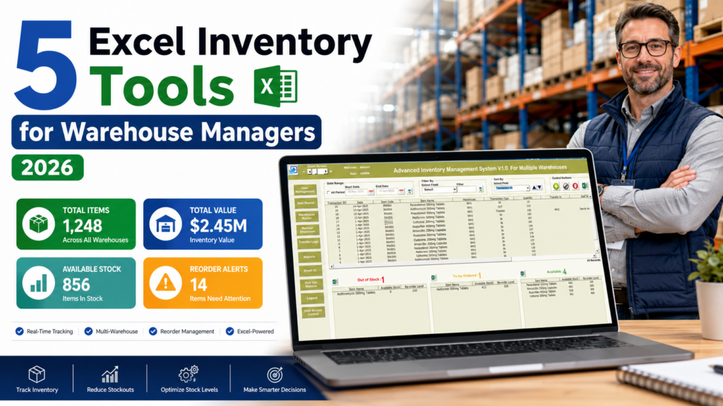 5 Excel Inventory Management Tools Every Warehouse Manager Needs in 2026