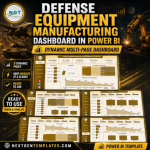 Defense Equipment Manufacturing Dashboard in Power BI