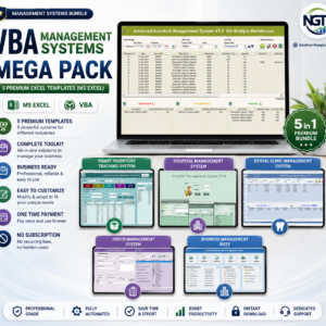 VBA Management Systems Mega Pack – 5 Premium Excel Templates (MS Excel)