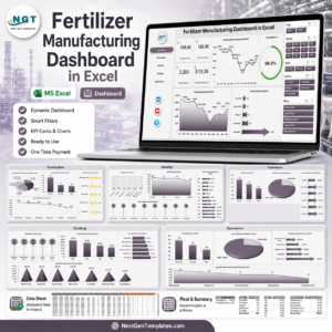 Fertilizer Manufacturing Dashboard in Excel