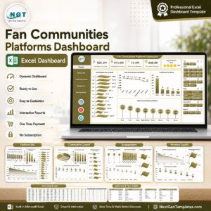 Fan Communities Platforms Dashboard in Excel