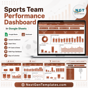 Sports Team Performance Dashboard in Google Sheets